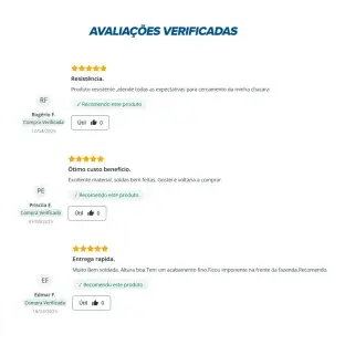Produto Tela Alambrado Soldada Morada Open - Fio 2,30mm - Malha 6,5x15cm - Rolo 25m Produto Produto Tela Alambrado Soldada Morada Open - Fio 2,30mm - Malha 6,5x15cm - Rolo 25m