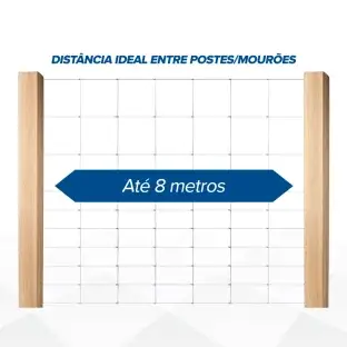 Produto Produto Tela Campeira Ovinos - Malha 30x10cm - Fios de aço 2,50mm - 650kgf - 50m