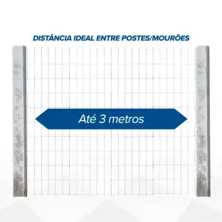 Produto Produto Tela Eletrosoldada Titan - Fio 2,50mm - Malha 5x15cm - Rolo 25m