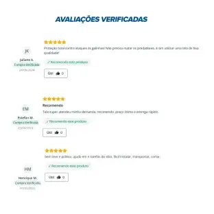 Produto Produto Tela Hexagonal Viveiro - Fio 24 - 0,56mm - Malha 1,25cm - Rolo 50m