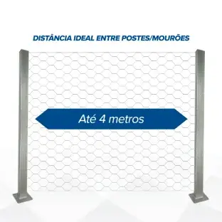 Produto Tela Mangueirão fio 16 - 1,65mm - malha (7,6cm) - Rolo 50m Produto Produto Tela Mangueirão fio 16 - 1,65mm - malha (7,6cm) - Rolo 50m