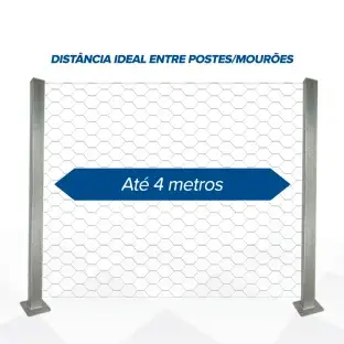 Produto Tela Mangueirão Leve fio 18 - 1,24mm - Malha (7,6cm) - Rolo 50m Produto Produto Tela Mangueirão Leve fio 18 - 1,24mm - Malha (7,6cm) - Rolo 50m