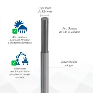 Produto Tela Reboco FachaNet (Fio 18 1,24mm / Malha 2,5cm) - Rolo 25m Produto Produto Tela Reboco FachaNet (Fio 18 1,24mm / Malha 2,5cm) - Rolo 25m