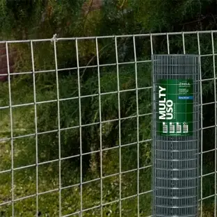 Produto Tela Soldada Multy Uso 25m - Fio 1,90mm - Malha 5x5cm - Rolo 25m Produto Produto Tela Soldada Multy Uso 25m - Fio 1,90mm - Malha 5x5cm - Rolo 25m