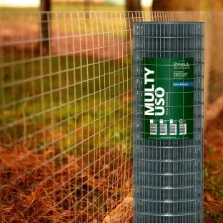 Produto Tela Soldada Multy Uso 25m - Fio 1,90mm - Malha 5x5cm - Rolo 25m Produto Produto Tela Soldada Multy Uso 25m - Fio 1,90mm - Malha 5x5cm - Rolo 25m