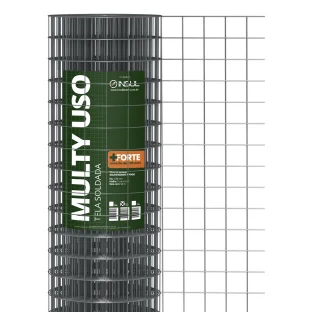Produto Tela Soldada Multy Uso 25m - Fio 1,90mm - Malha 5x5cm - Rolo 25m