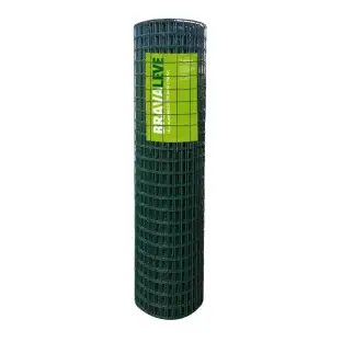 Produto Tela Soldada Brava Leve revestida em PVC - Fio 2,10mm - Malha 5x5cm - Rolo 25m Produto Produto Tela Soldada Brava Leve revestida em PVC - Fio 2,10mm - Malha 5x5cm - Rolo 25m
